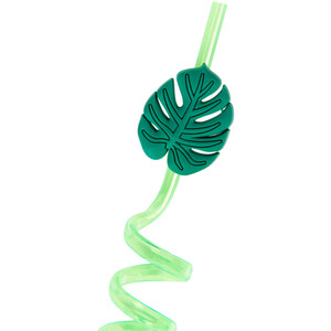 Pack of 4 Eden Leaf Straws - Green
