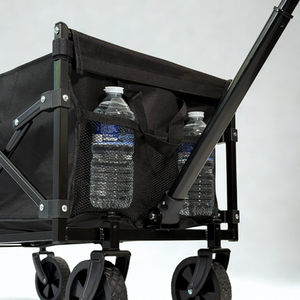 70L Folding Camping Trolley Festival Wagon - Black by MoverX