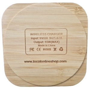 Wooden Wireless Charger - Wood Brown by LOS