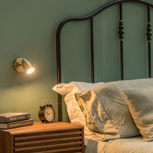 Benton IP44 Bathroom Spotlight Adjustable Wall Light and Warm LED Bulb - Brass by ValueLights