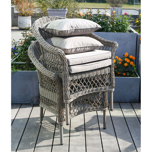 Granada 4 Seater Dining Set - Grey by Malay