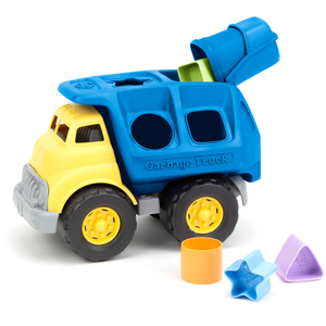 Shape Sorter Toy Truck - Yellow and Blue by Green Toys