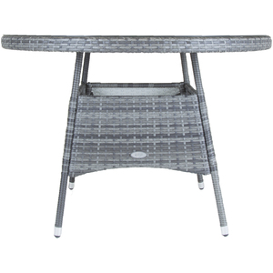 Garden Outdoor 6 Piece Rattan Dining Set Grey - Grey by Charles Bentley