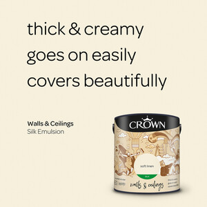 Crown Walls and Ceilings Silk Emulsion by Crown Paints