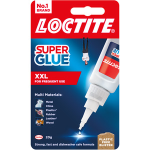 Loctite Super Glue Strong and Fast All-Purpose Adhesive for Multi Materials, 20g - Blue by Loctite
