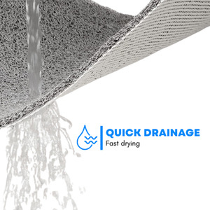 Heart Embossed Spaghetti Square Shower Mat by Nicoman