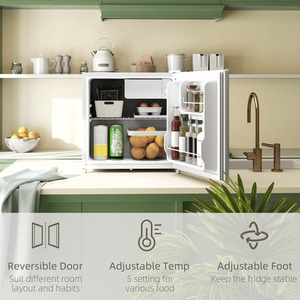 HOMCOM 46 Litre Table Top Fridge Mini Fridge with Chiller Box by HOMCOM