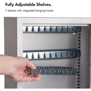 71 Key Wall Mountable Digital Safe - Grey by VonHaus