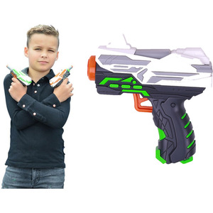 Small Toy Dart Form Gun with 6 Darts - Teal