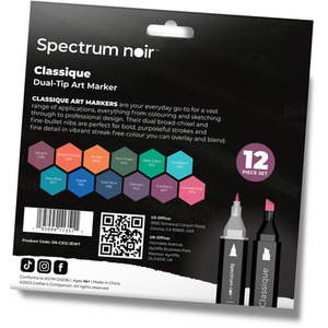 Spectrum Noir Classique 12 Pack - Jewel Tones by Spectrum Noir