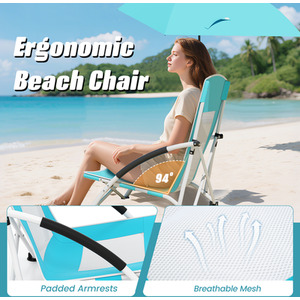 Beach Umbrella Chair by Costway