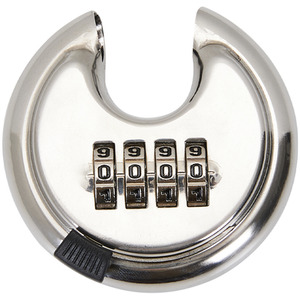 4 Digit Combination Disc Padlock by Livingandhome