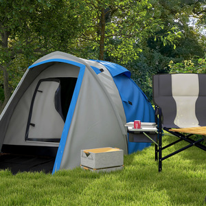 Outsunny 2-3 Man Camping Tent with Bedroom and Living Room by Outsunny
