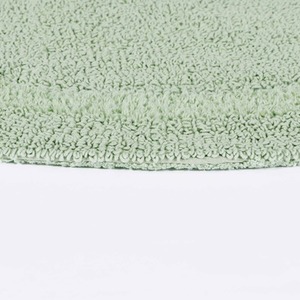 Luxury Reversible Semi Circle Bath Mat - Sage Green by Homescapes