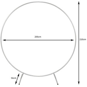 Wedding White Moongate 200cm - White by Monstershop