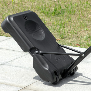 HOMCOM Height Adjustable Basketball Hoop and Stand by HOMCOM