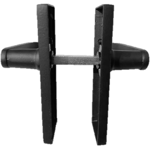 Victorian Straight Lever Internal Latch Door Handle - Matt Black - Black by Betley Butterfly