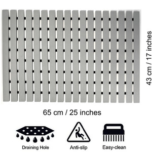 PVC Duckboard Shower Mat Vertical by Nicoman