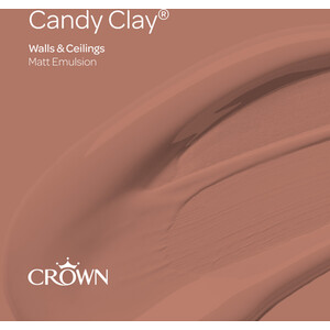 Crown Matt Emulsion - Candy Clay / 2.5l by Crown Paints