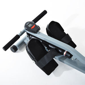 HOMCOM Rowing Machine with LCD Monitor - Grey by HOMCOM
