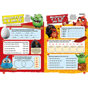 Angry Birds Fun Learning Maths Workbook Series 2 - red