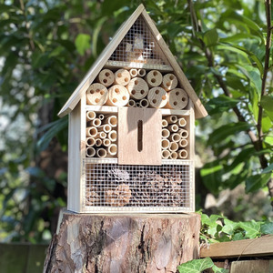 Wooden Insect, Butterfly, Bug and Bee House - Brown by Selections
