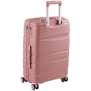 4PCS Lockable Travel Suitcase Set - Rose Gold by Livingandhome