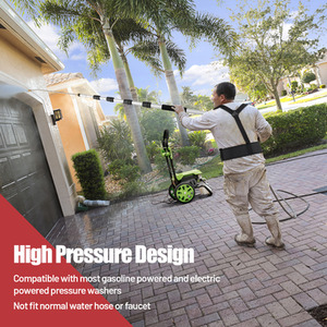 5.5M Telescoping Wand for Pressure Washers - Black by Costway