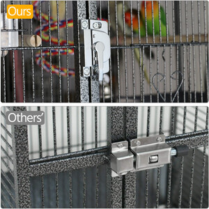 Extra Large Bird Cage with Detachable Stand - Black by Yaheetech