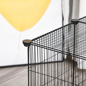 PawHut DIY Pet Playpen Cage 22 Piece Door - Black by PawHut