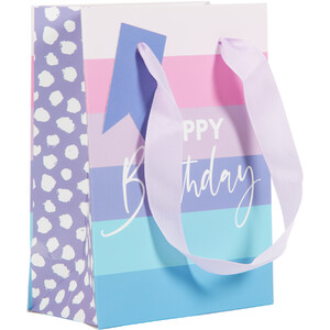 Pack of 5 Multi Sized Gift Bags - Pink