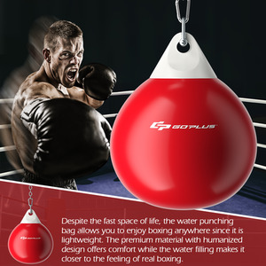 18 Inch Water Punching Bag - Red by Costway