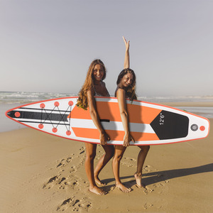 Outsunny 10Ft Inflatable Paddle Stand Up Board Orange - Orange by Outsunny