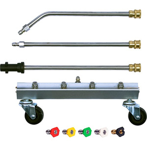 Pro-Kleen Pressure Washer Electric Power Jet Wash, 1650 Bar With Chassis Cleaner - Black by Pro-Kleen