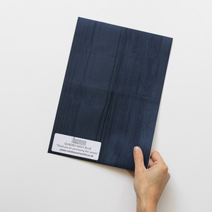 dc fix Quadro Navy Blue Self Adhesive Vinyl Wrap for Kitchen Doors and Worktops - Navy / A4 by d-c-fix