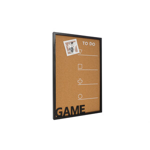 Gaming Cork Memo Board - Black