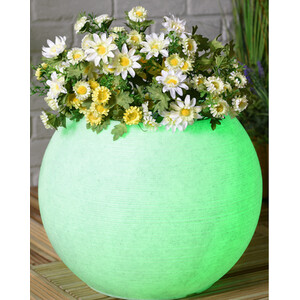 Light Up Plant Pot - White by Ornate Collection