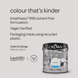 Crown Matt Breatheasy Emulsion Paint - Spotlight by Crown Paints