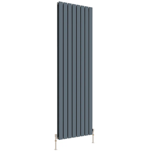 Flat Panel Vertical Designer Radiators - Anthracite / 1800mm / 544mm / 58mm