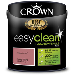Crown Easyclean Matt Emulsion Paint - Rhubarb Rose by Crown Paints