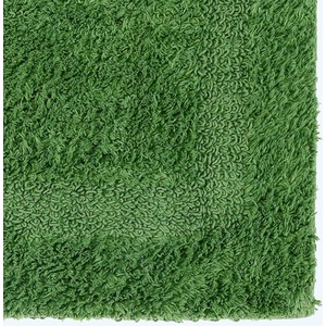 Luxury Reversible Semi Circle Bath Mat - Green by Homescapes