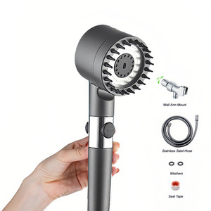 Pressurized Shower Head - Grey