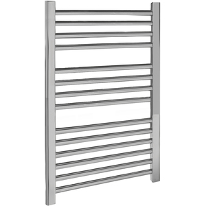 Heated Vertical Towel Rail Straight Rails 679 BTU Chrome 700x 500mm - Chrome by Balterley
