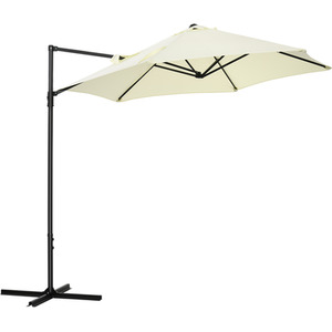 Outsunny 2.5M 360 degree Rotation Garden Cantilever Parasol by Outsunny