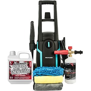 Pro-Kleen Pressure Jet Washer Power Wash With Foam Lance and Snow Foam - Black by Pro-Kleen