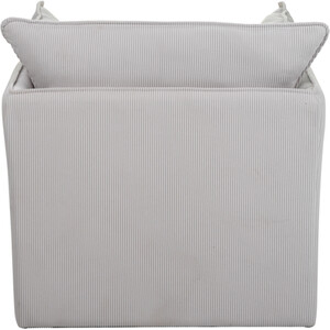 Snuggle Armchair with Stool - Grey