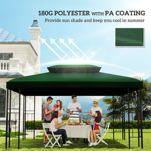 Outsunny Patio Gazebo Tent Cover Replacement by Outsunny
