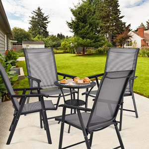 Set of 4 Folding Garden Chairs by Costway