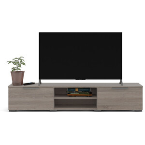 Match 2-Drawer 2-Shelf TV Unit - Truffle