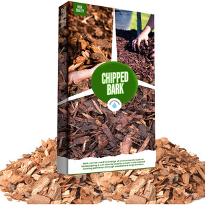 60 Litres Chipped Bark For Decorative Landscape Gardening and Paths - Brown by STORM TRADING GROUP